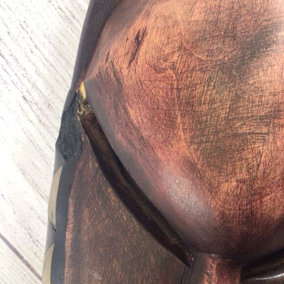 African Hand Crafted Tribal Face Mask Decor 18” Long - Picture 6 of 16